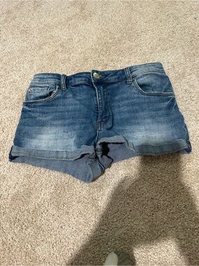 STS Blue Washed Denim Cuffed Jean Shorts